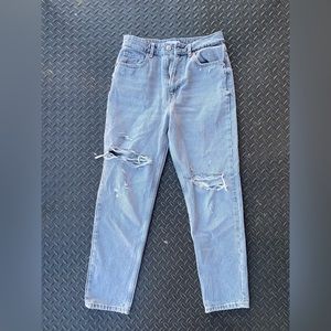 Grey Ripped Zara Jeans